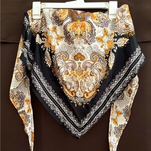 Bandeau style handkerchief/bandana print top
